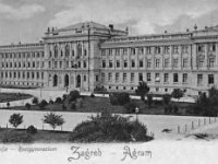Trg bana Khuen-Hédervárya. 1895. godine je dovršena gradnja muške realne gimnazije, današnjeg Muzeja Mimara